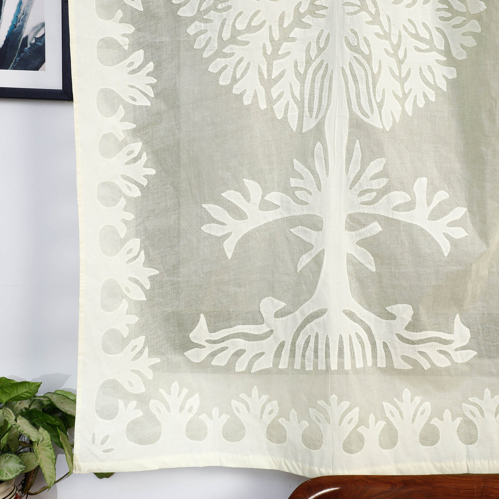 Applique Cutwork Window Curtain