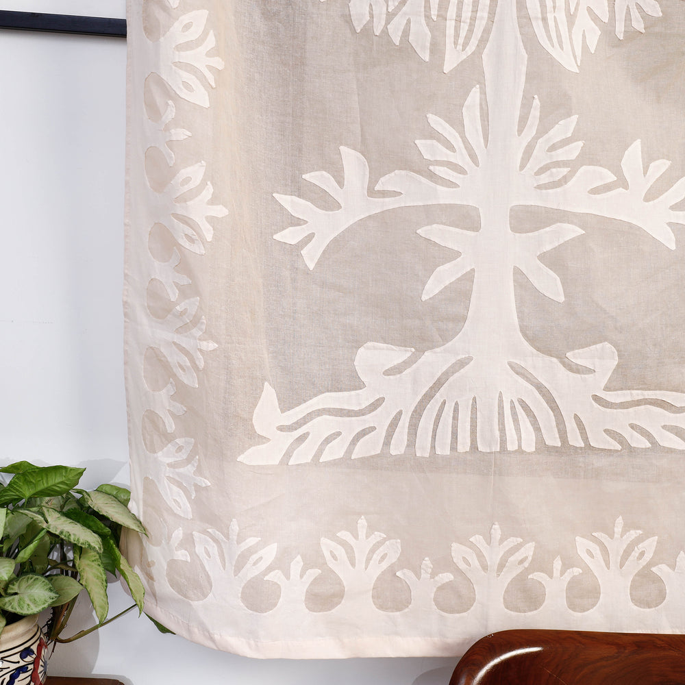 Applique Cutwork Window Curtain