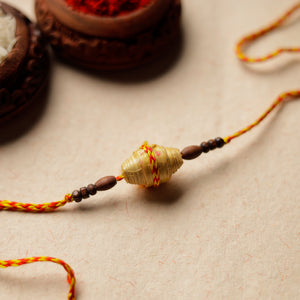 Handmade Pine Needles Beadwork Rakhi by Daya Patki 05