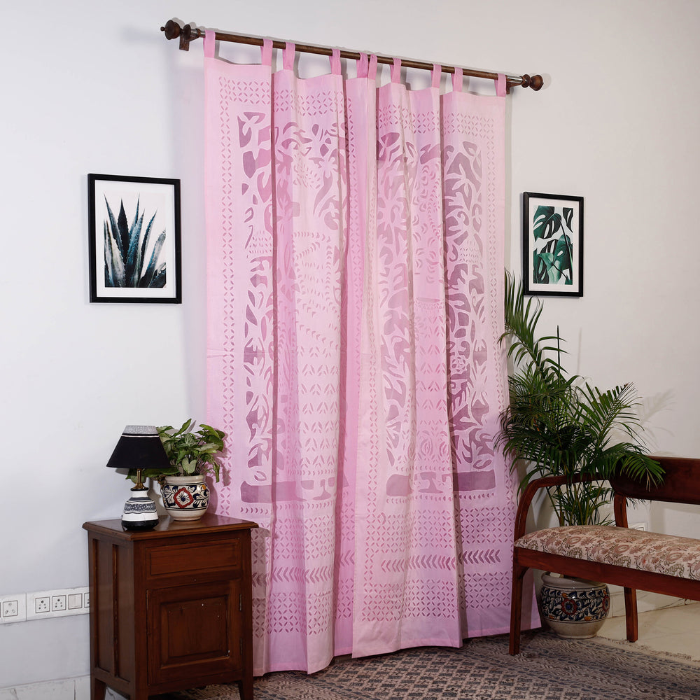 Applique Cutwork Door Curtain