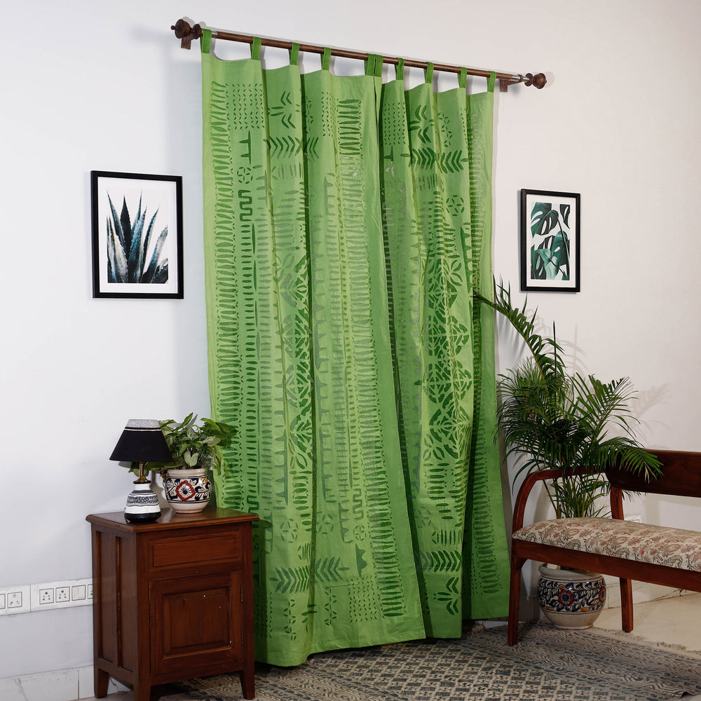 Applique Cutwork Door Curtain