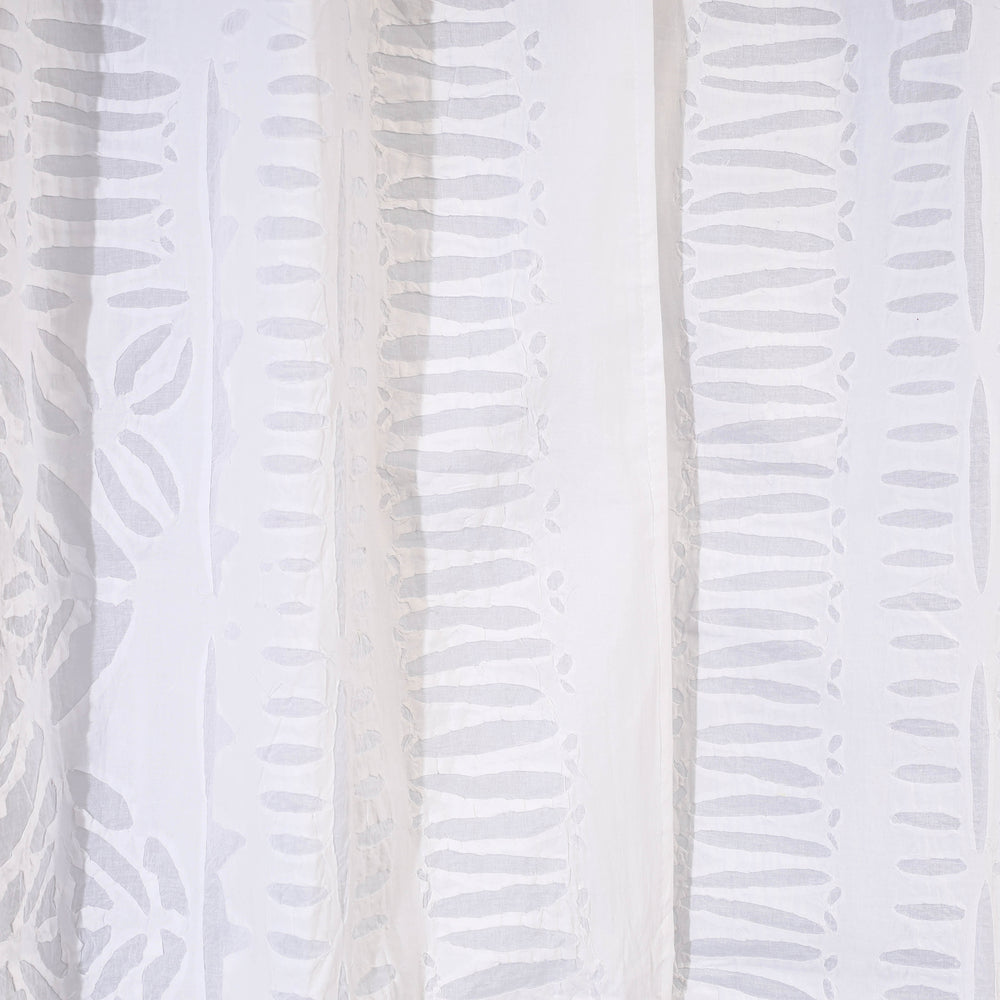 Applique Cutwork Cotton Curtain