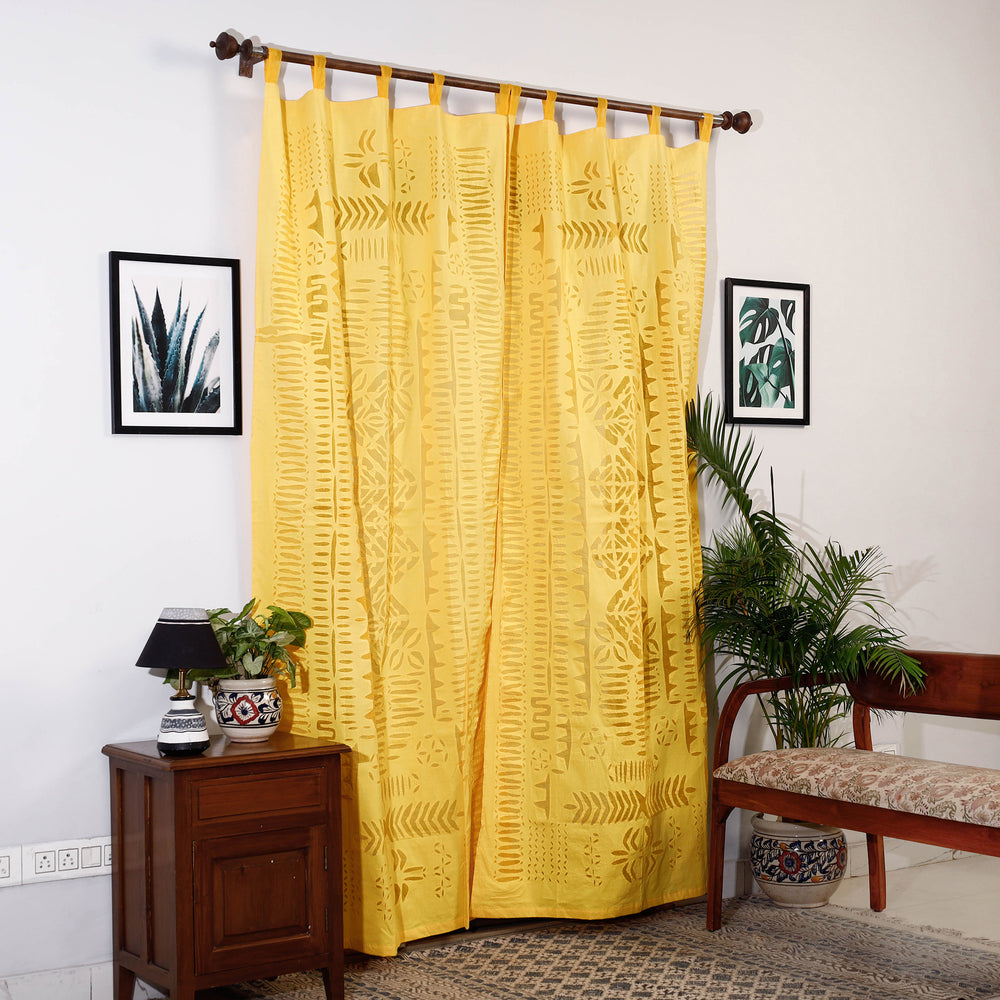 Applique Cutwork Door Curtain