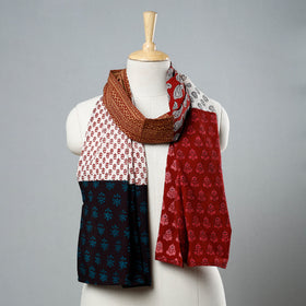 Buy Bagh Block Printed Patchwork Cotton Stole 13 Online at iTokri.com