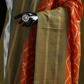 Handloom mercerised cotton pochampally ikat dupatta 06