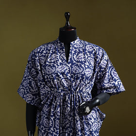 Hand batik cotton medium kaftan 30 - handcrafted