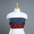 Blue - cotton pipad blouse piece 126 - handcrafted