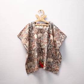 Beige - kalamkari cotton kids kaftan (3-4 years) 76