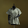 Hand batik cotton short kaftan 19 - handcrafted