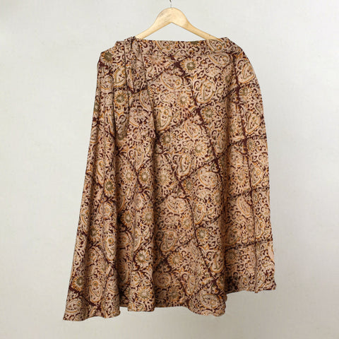  Kalamkari Block Printed Cotton Wrap Around Skirt 03 