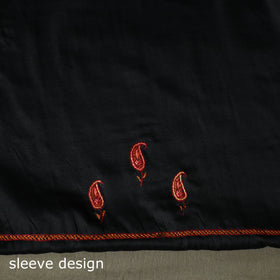 Aari work sozni hand embroidery silk 3pc unstitched dress