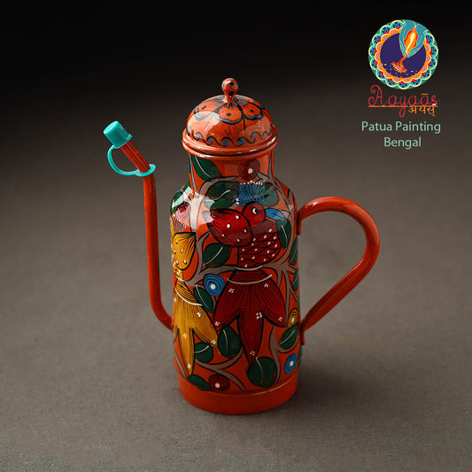 Bengal Patua Handpainted Stainless Steel Oil Dispenser 16