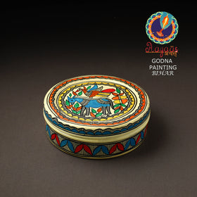 Godna Madhubani Handpainted Stainless Steel Casserole