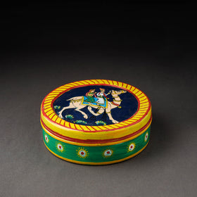  Kavad Handpainted Stainless Steel Multicolor Masala Box