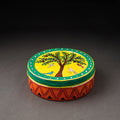  Multicolor Kavad Handpainted Stainless Steel Masala Box 