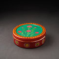  Kavad Handpainted Stainless Steel Red Masala Box 