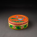  Multicolor Kavad Handpainted Stainless Steel Masala Box