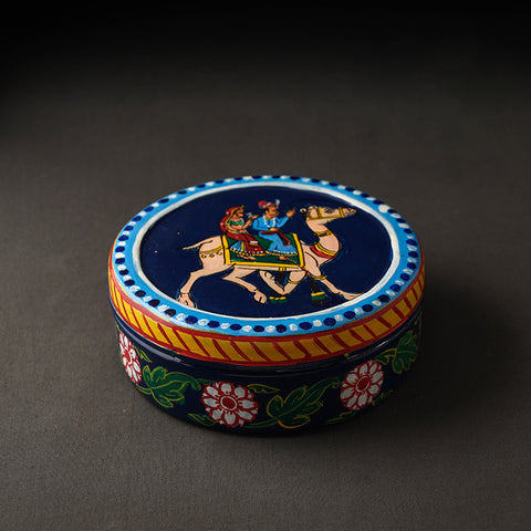  Kavad Handpainted Stainless Steel Chapati Box 