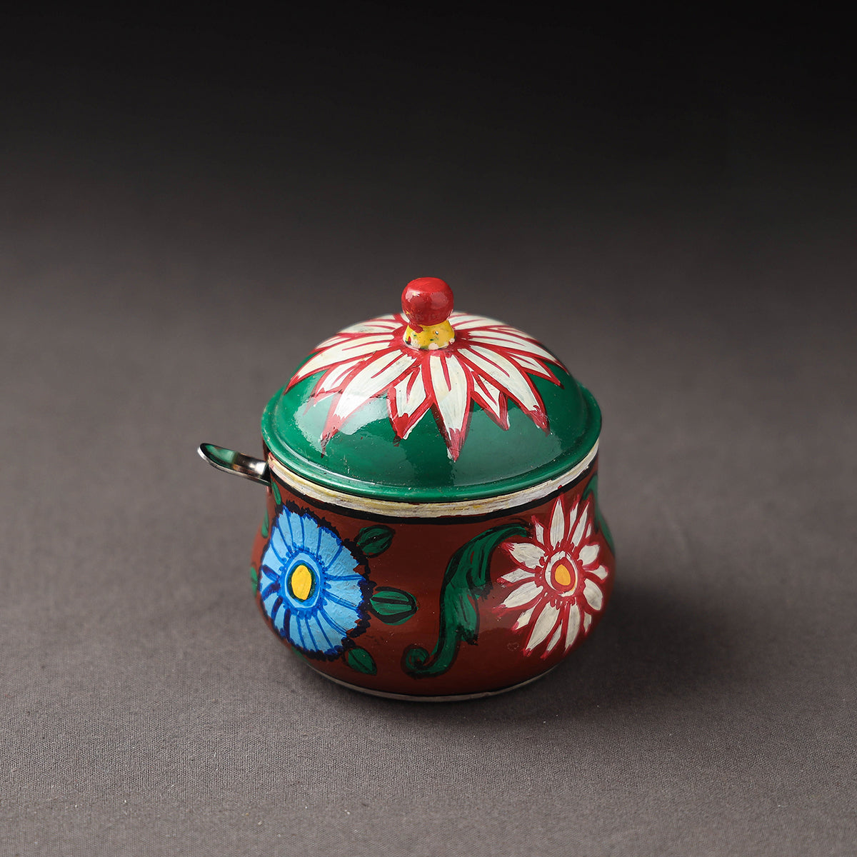  Kavad Handpainted Stainless Steel Ghee Pot 