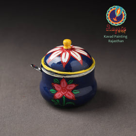  Kavad Handpainted Stainless Steel Ghee Pot 