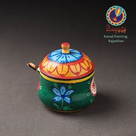  Kavad Handpainted Stainless Steel Ghee Pot 