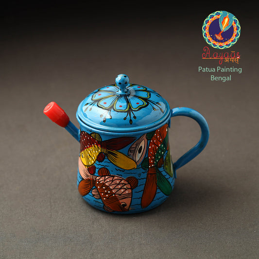 Bengal Patua Handpainted Stainless Steel Oil Dispenser 24