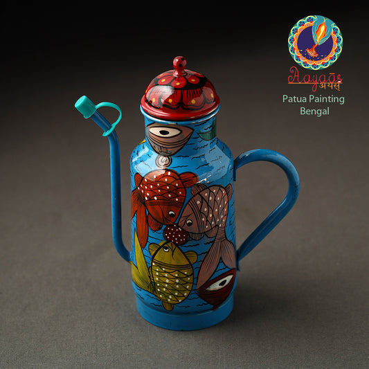 Bengal Patua Handpainted Stainless Steel Oil Dispenser 01