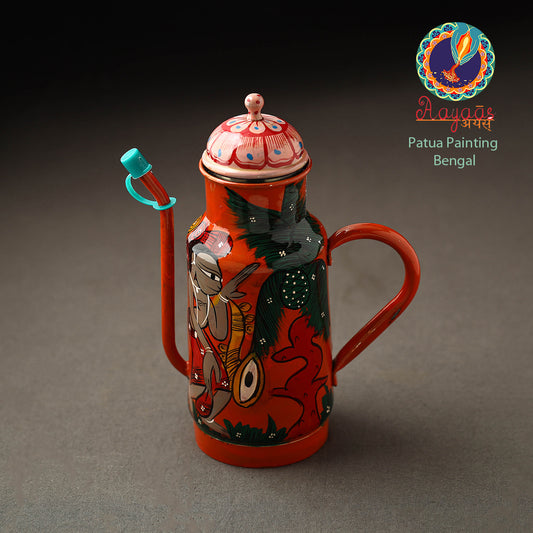 Bengal Patua Handpainted Stainless Steel Oil Dispenser 03