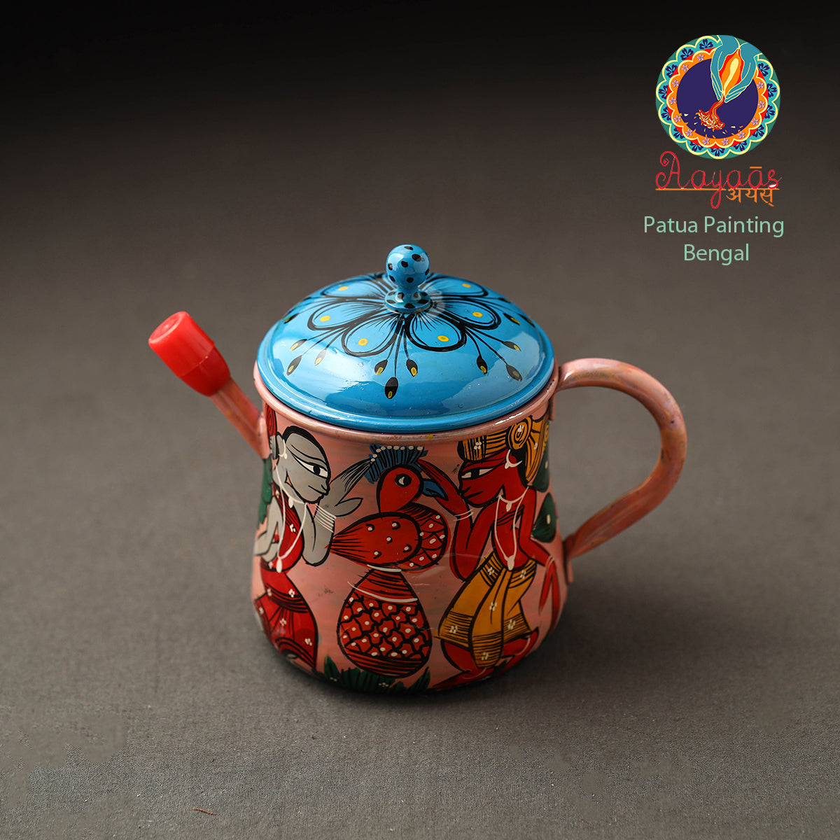 Bengal Patua Handpainted Stainless Steel Oil Dispenser 20