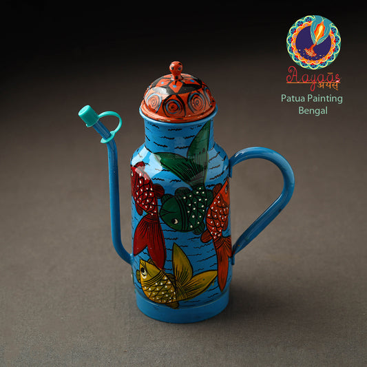 Bengal Patua Handpainted Stainless Steel Oil Dispenser 04