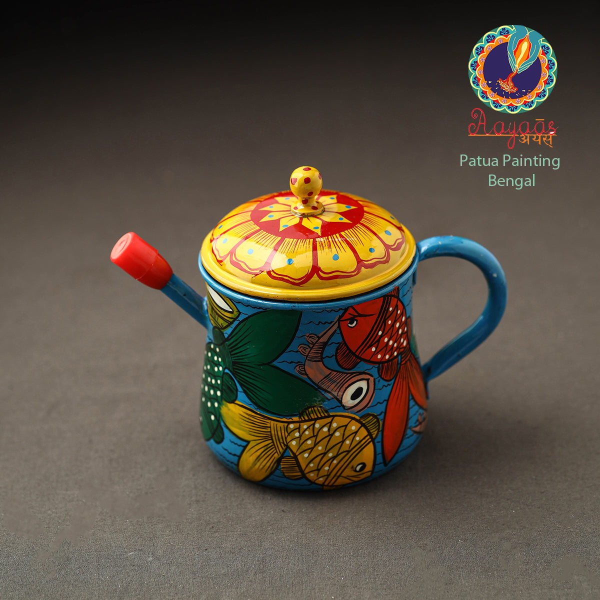 Bengal Patua Handpainted Stainless Steel Oil Dispenser 35