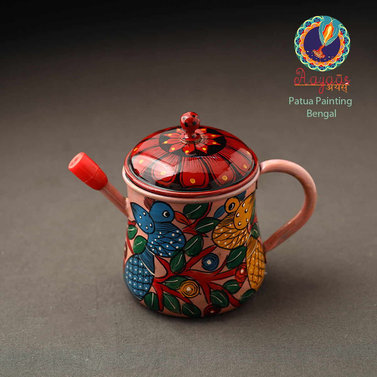 Bengal Patua Handpainted Stainless Steel Oil Dispenser 45