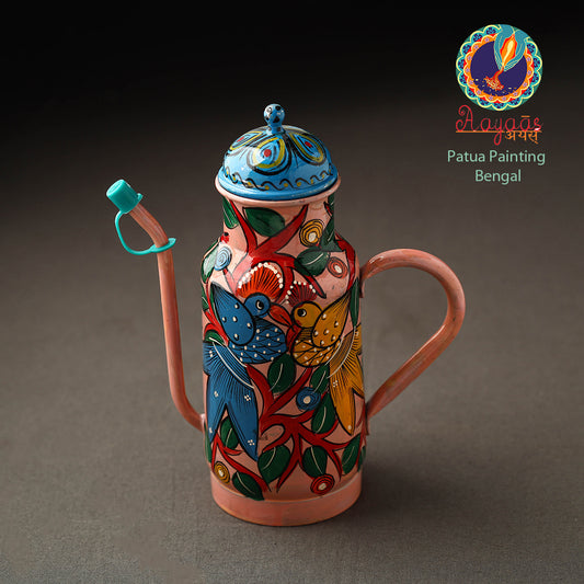 Bengal Patua Handpainted Stainless Steel Oil Dispenser 02