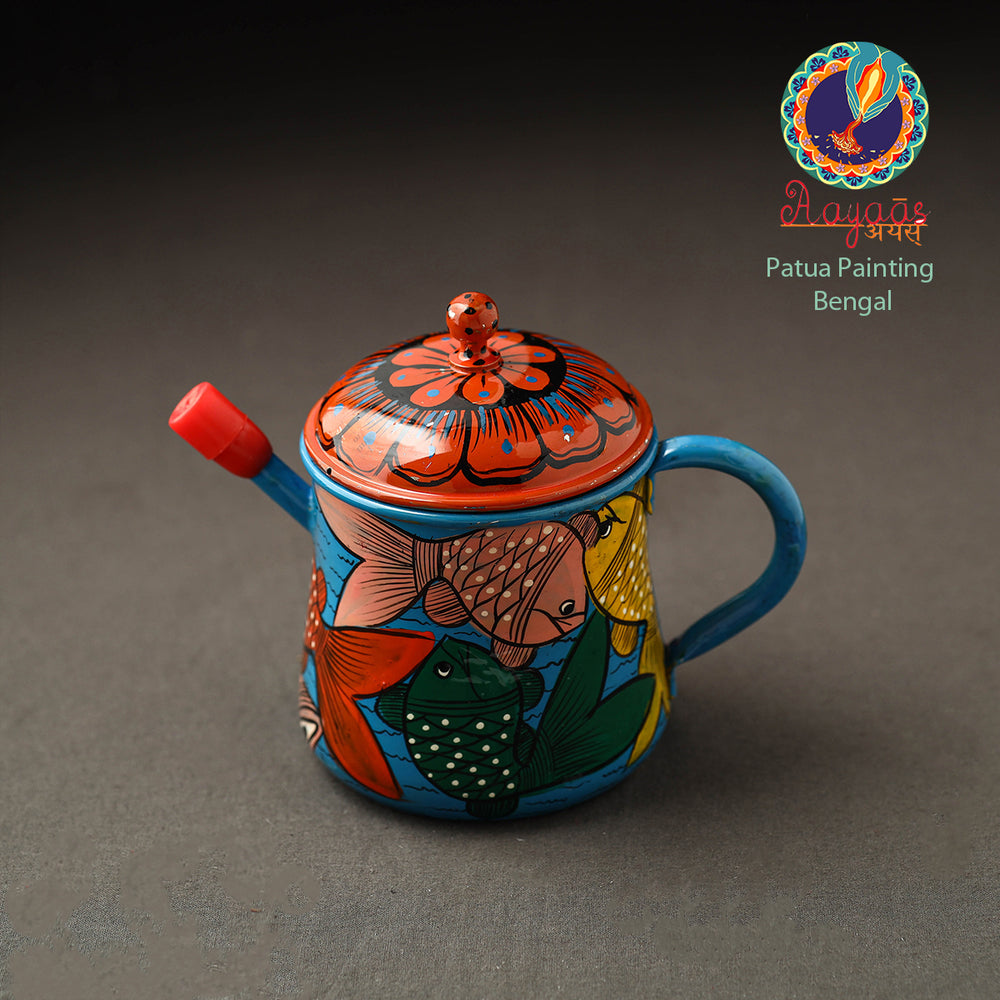 Bengal Patua Handpainted Stainless Steel Oil Dispenser 19