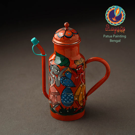 Bengal Patua Handpainted Stainless Steel Oil Dispenser 15