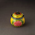  Banaras Handpainted Stainless Steel Small Ghee Pot 