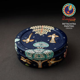  Odisha Pattachitra Handpainted Stainless Steel Casserole 