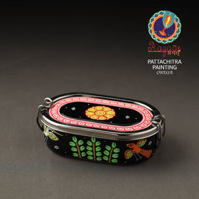 Buy Odisha Pattachitra Handpainted Stainless Steel Capsule Lunch Box (4 x 2 in) Online at iTokri.com