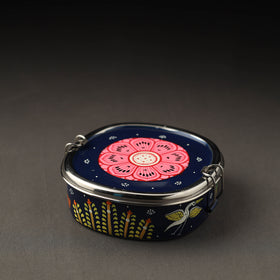 Blue - odisha pattachitra handpainted stainless steel