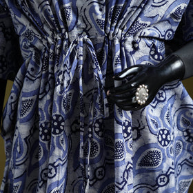 Hand batik cotton medium kaftan 33 - handcrafted