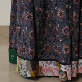  Bagru Block Printed 24 Kali Patchwork Cotton Long Skirt 17 