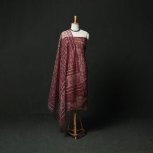 Ajrakh bagru hand block print kota doria cotton natural