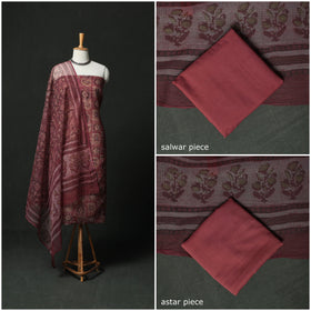 Ajrakh bagru hand block print kota doria cotton natural