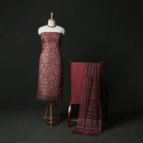 Ajrakh bagru hand block print kota doria cotton natural