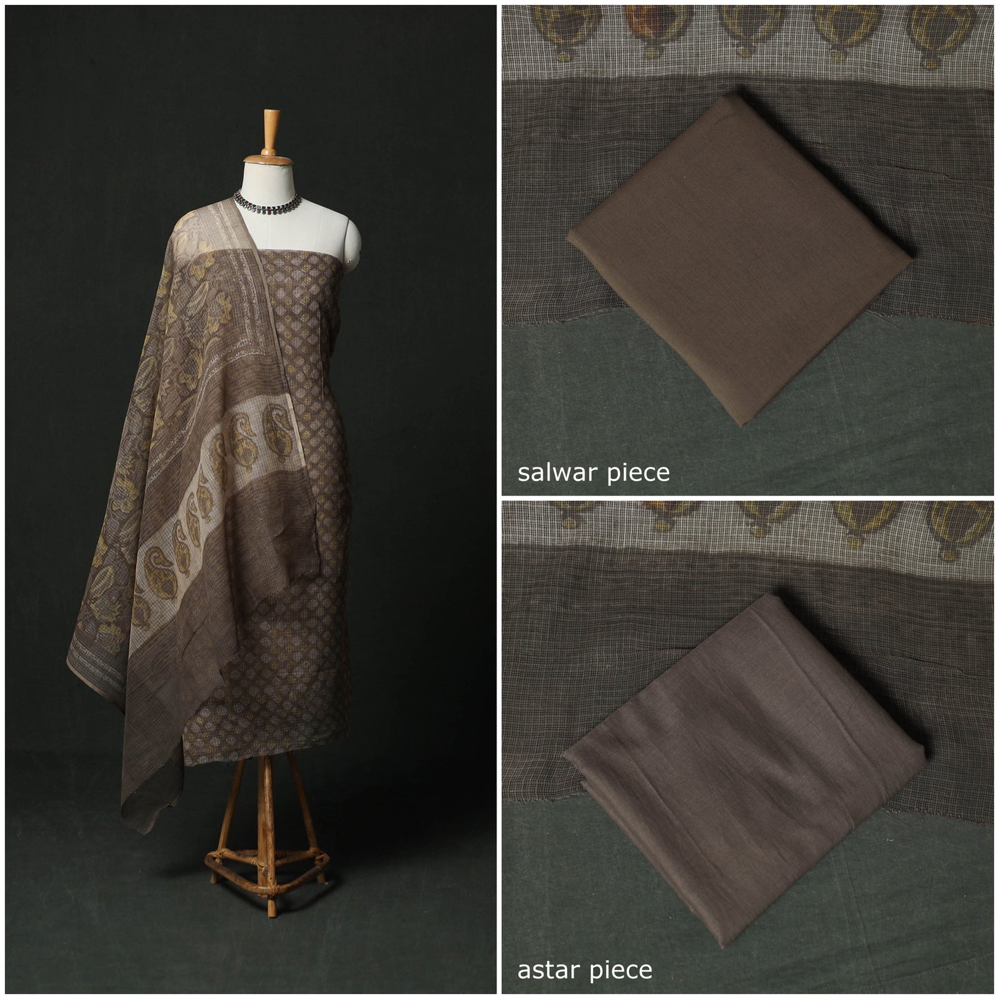 Ajrakh bagru hand block print kota doria cotton natural