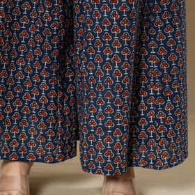  Ajrakh Block Printing Cotton Flared Palazzo 