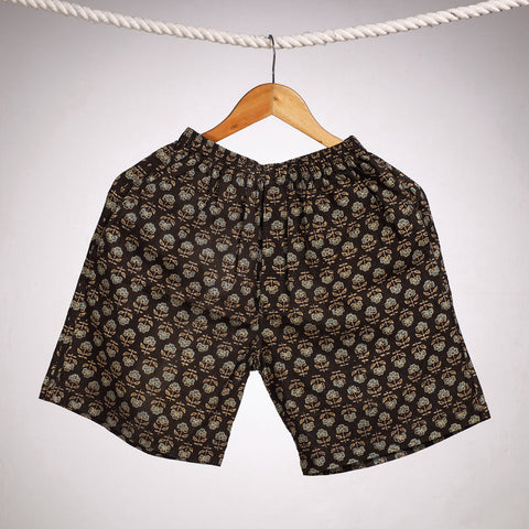 Ajrakh block printing cotton unisex boxer/shorts