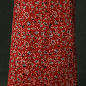 Ajrakh hand block print natural dyed cotton unstitched