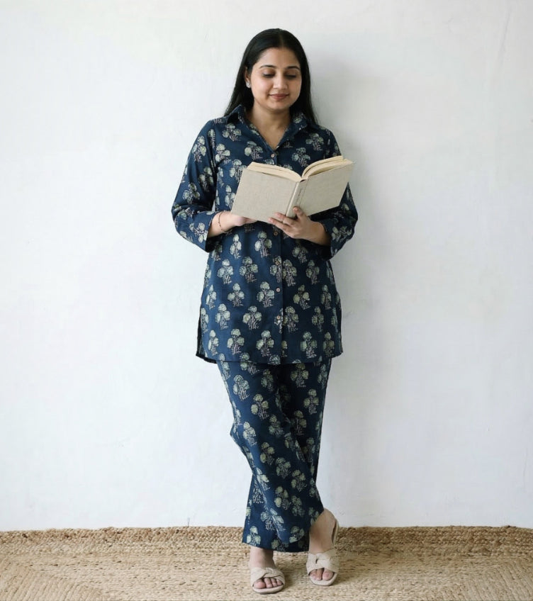 Ajrakh Print Night Suits