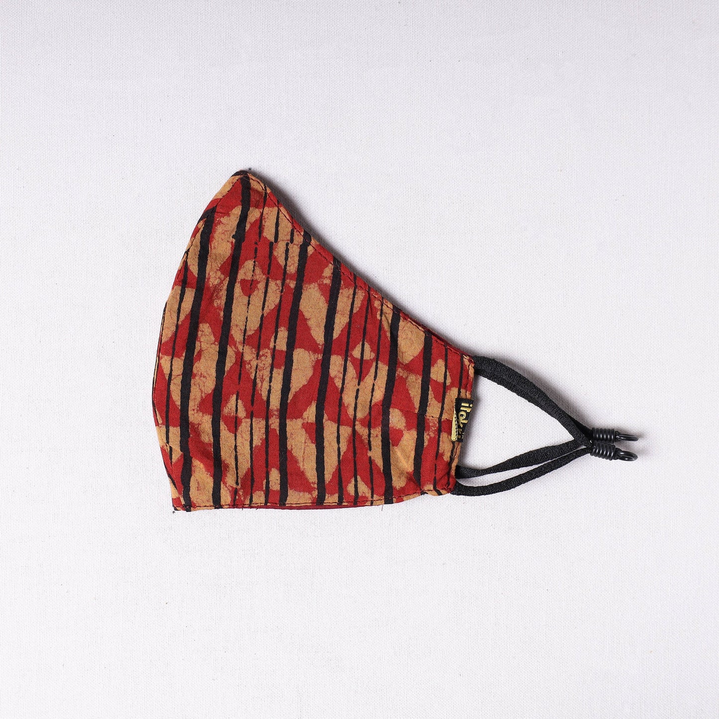  Akola Block Printed Cotton 3 Layer Snug Fit Face Cover 